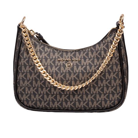 jet set charm small logo shoulder bag michael kors|michael kors jet set item.